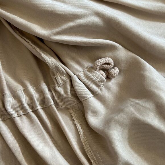 NORDSTROM BB DAKOTA HALLET DRAPE FRONT VEST TENCEL BONE TAN SIZE SMALL - Picture 10 of 11